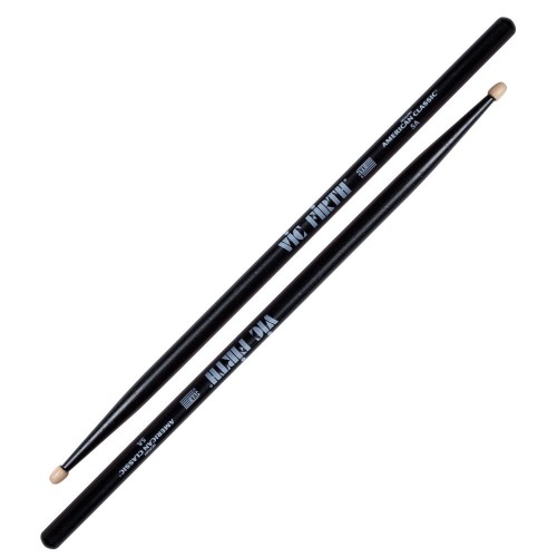 Vic Firth 5AB 5A melni — bungu kociņi Vic Firth 5AB 5A melni — bungu kociņi