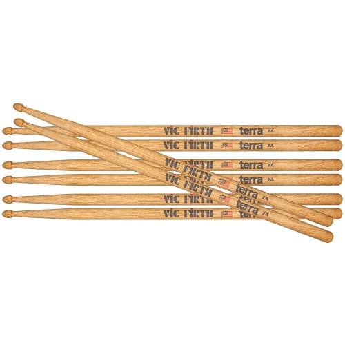 Vic Firth 7AT Terra 4 pāri — bungu kociņi Vic Firth 7AT Terra 4 pāri — bungu kociņi