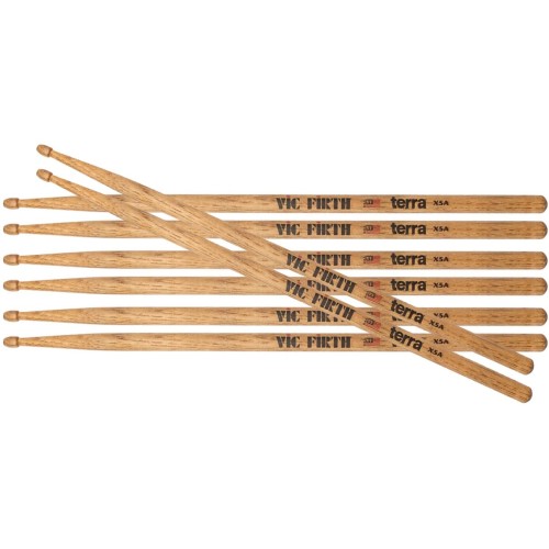 Vic Firth X5AT Terra Extreme 5A 4 pāri — bungu kociņi Vic Firth X5AT Terra Extreme 5A 4 pāri — bungu kociņi
