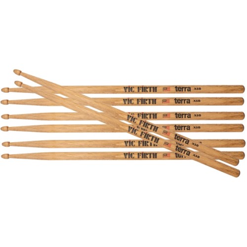 Vic Firth X5BT Terra Extreme - 4 pāri — bungu kociņi Vic Firth X5BT Terra Extreme - 4 pāri — bungu kociņi