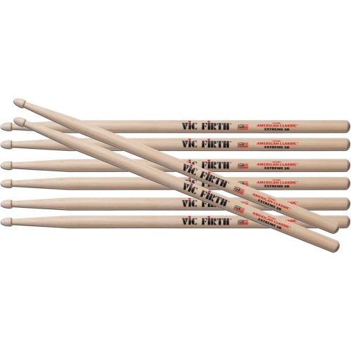 Vic Firth X5B Extreme - 4 pāri — bungu kociņi Vic Firth X5B Extreme - 4 pāri — bungu kociņi