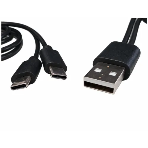 XVive USB-A–2 × USB-C uzlādes kabelis, 1 m XVive USB-A–2 × USB-C uzlādes kabelis, 1 m