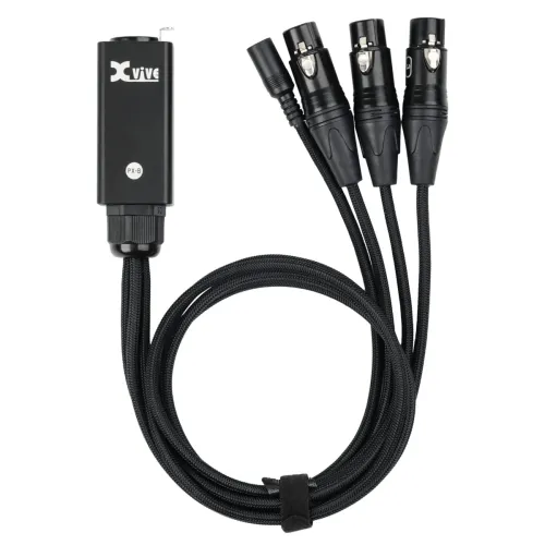 XVive PX-B trīs kanālu audio savienojums XVive PX-B trīs kanālu audio savienojums