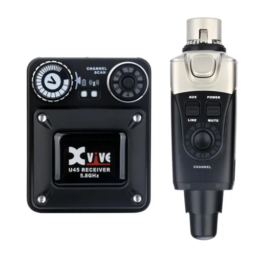 XVive U45 — ausu monitoru bezvadu sistēma, Stealth Black