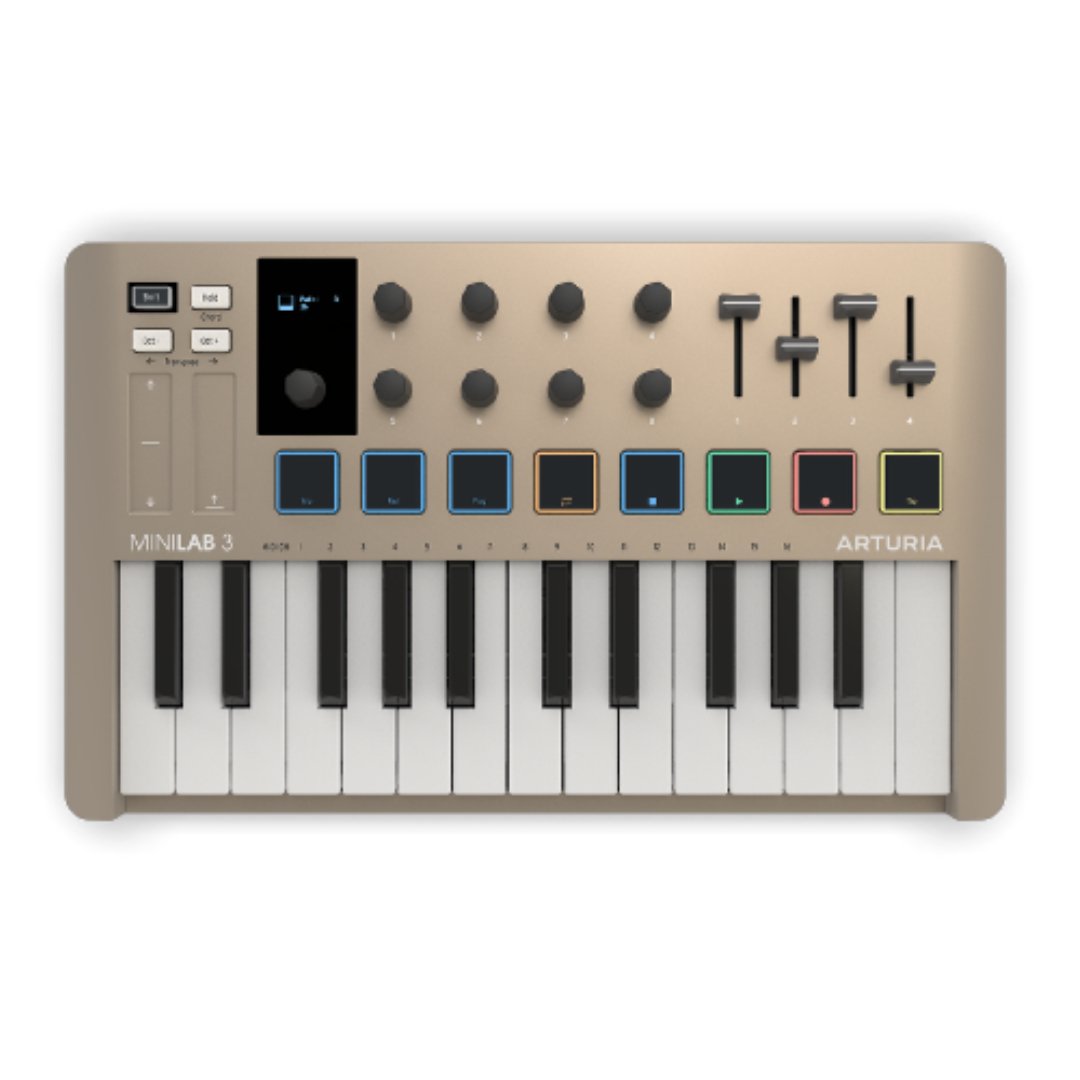 Arturia MiniLab mk3 Champagne midi klaviatūra