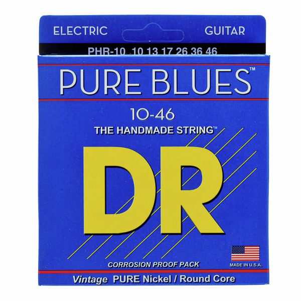 DR Strings PHR10 Pure Blues Medium